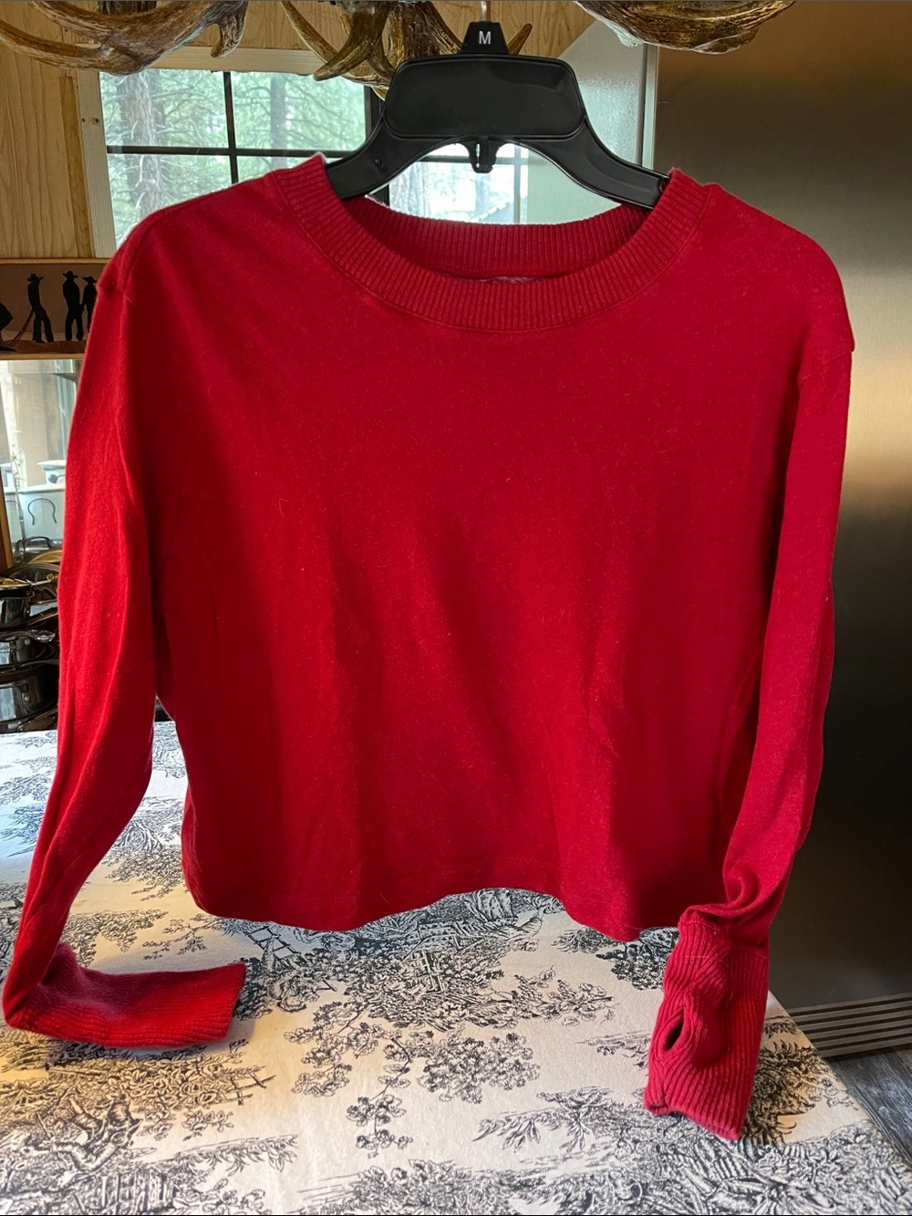 Enya costa cashmere and cotton cropped sweater